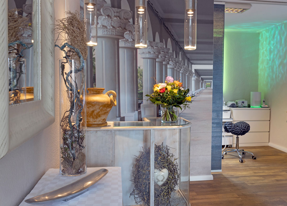 Empfang der Praxis Wolkenspur- die gute Adresse für gesunde Füße in Elmshorn